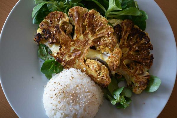 veganski zrezek iz cvetače