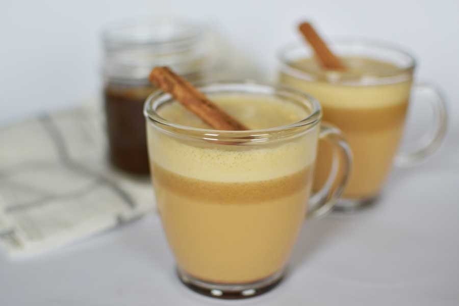 bučni spice latte vegan